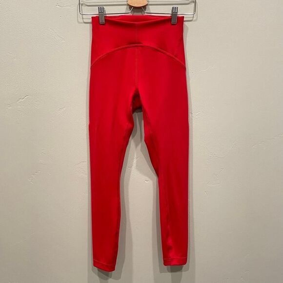 Lululemon Instill High-Rise Tight 25" Dark Red Size: 4 - Picture 2 of 8